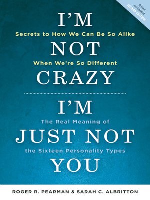 I'm Not Crazy, I'm Just Not You - ebook